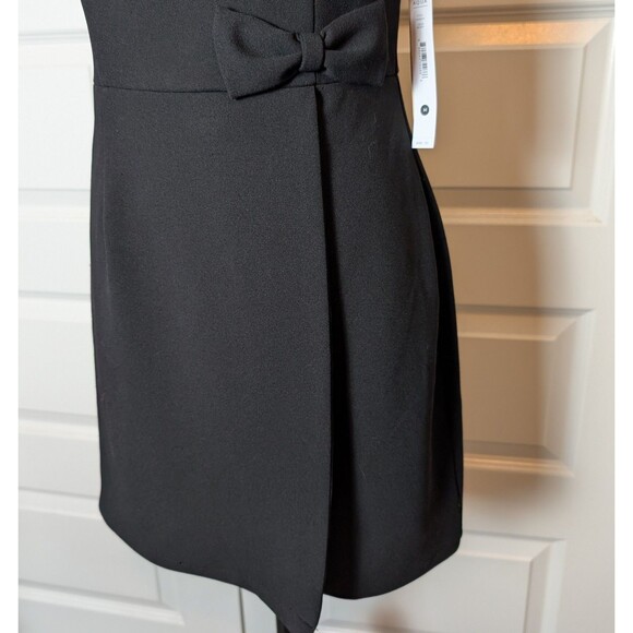 NWT AQUA Size M Dress Strapless Mini Bows Faux Wrap Bloomingdales Cocktail Party - Picture 5 of 14